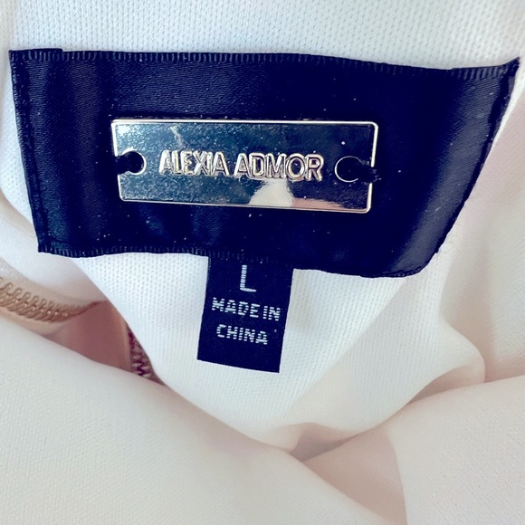 Alexia Admor Pink and Green Abstract Midi Dress - Picture 3 of 7